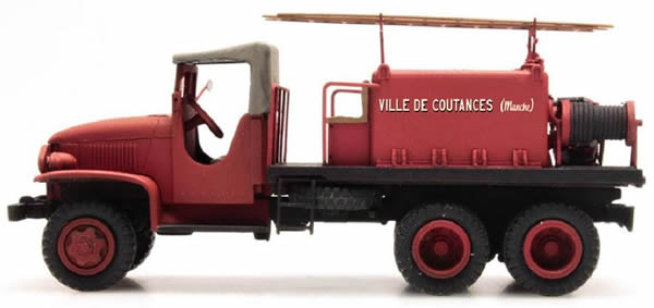 REE Modeles CB-083 - GMC C.C.F.L Tank Truck for Forest Fire Froger Steel Canvas COUTANCES